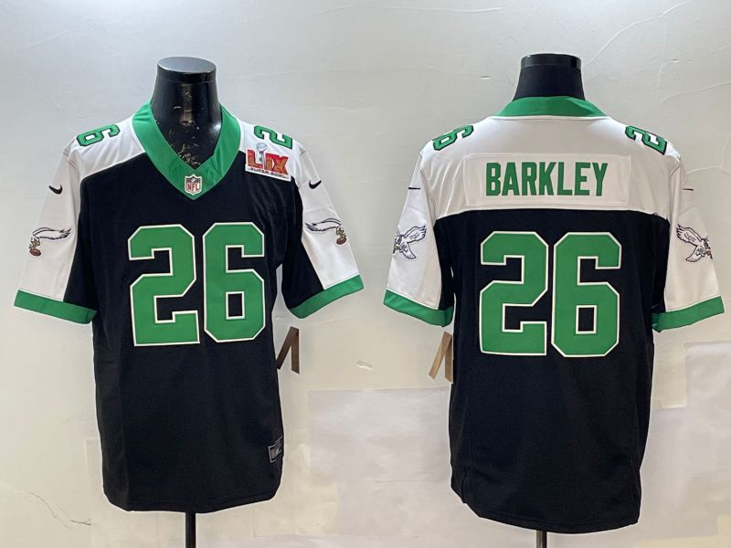 Men 2026 Philadelphia Eagles #26 Barkley black 3th generations Nike Limited NFL Jersey style 0057->philadelphia phillies->MLB Jersey